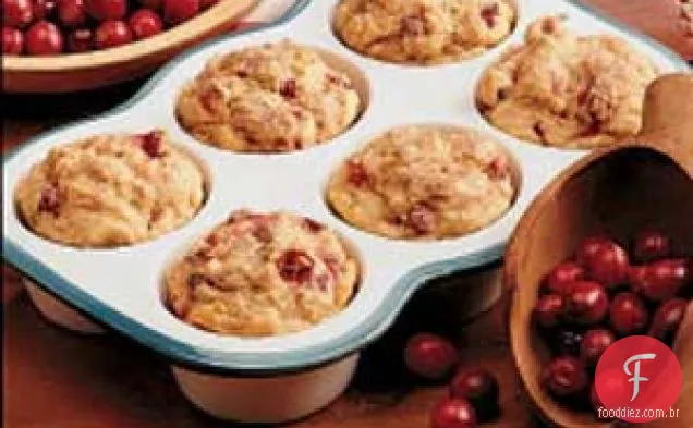 Muffins de batata doce com cranberry