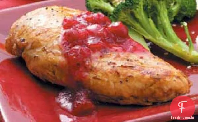 Frango com Molho de Cranberry