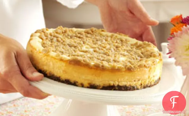 Cheesecake de Maçã com Cobertura Streusel