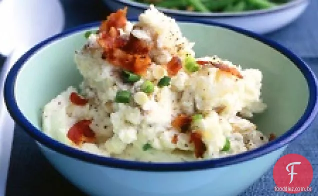 Salada De Batata Com Creme De Leite E Cebolinha