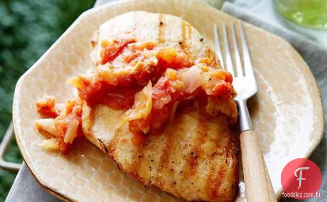 Peitos de Frango Simplesmente Grelhados