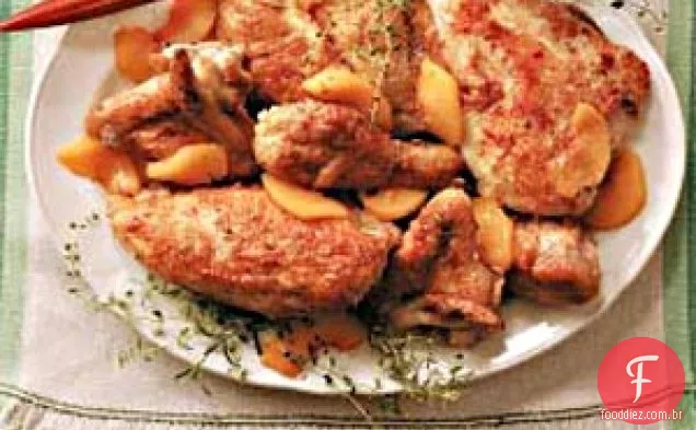 Frango Doce e Salgado com Pêssego