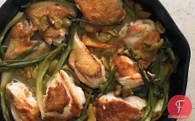 Frango Refogado Com Laranja E Cebolinha