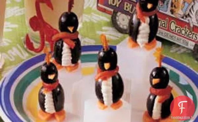 Pinguins-oliva alegres