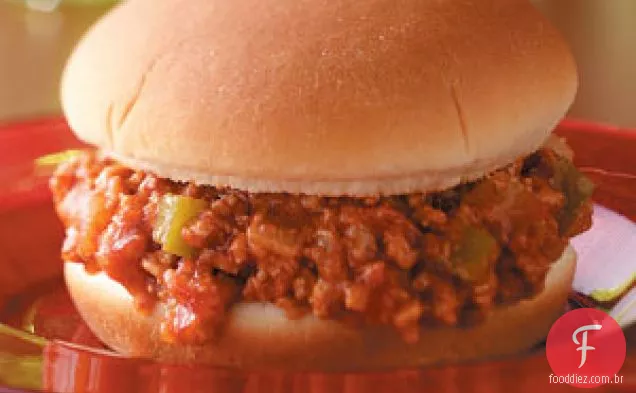 Sloppy Joes de peru cozido lentamente