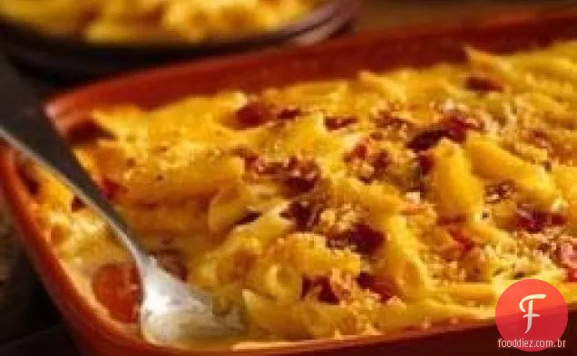 Bacon Mac n 'Cheese fácil durante a semana