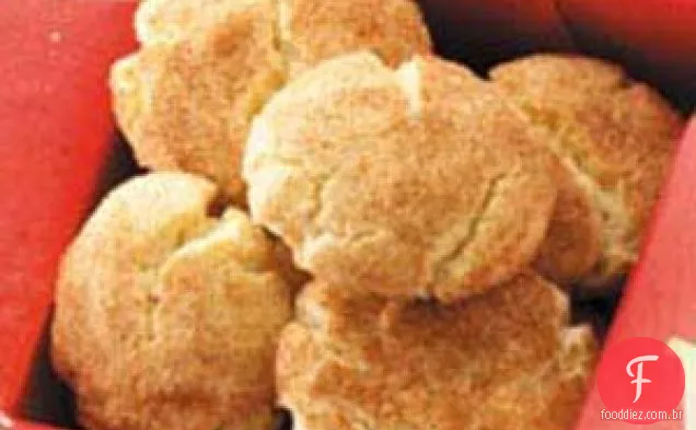 Biscoitos Crackle de Canela e Açúcar