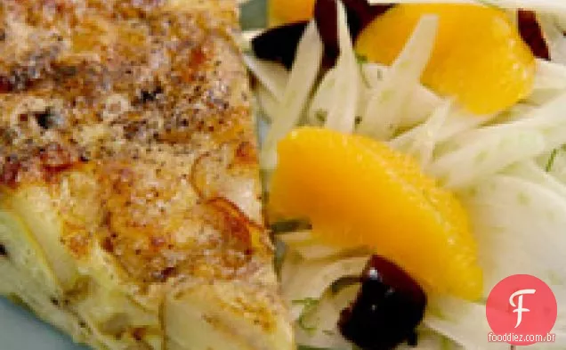 Fritada de batata e cebola