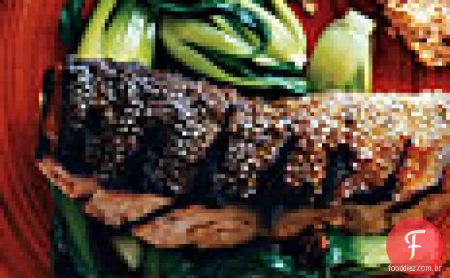 Mahimahi grelhado com esmalte Tamarindo