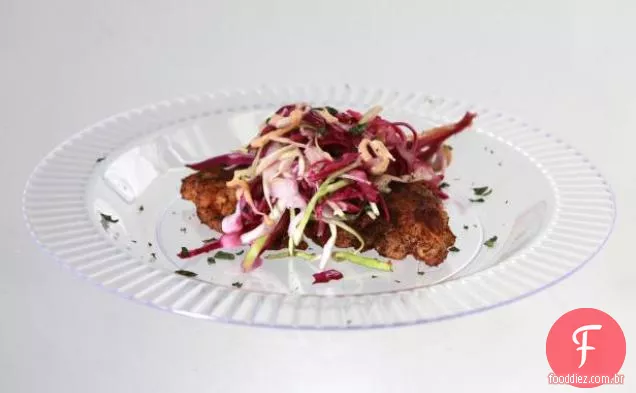 Mahi Churro com jalapeno Slaw e canela Aioli