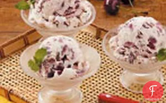 Sorvete De Queijo Creme De Cereja