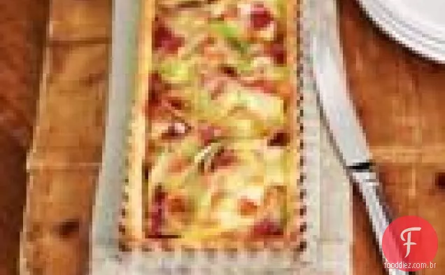 Batata, Cebola Verde E Torta De Bacon
