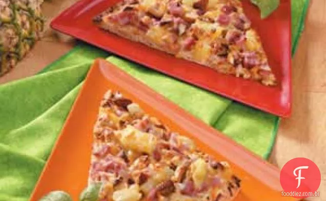Pizza de Bacon com Abacaxi
