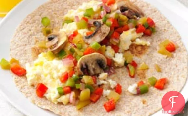 Wraps de café da manhã do sudoeste