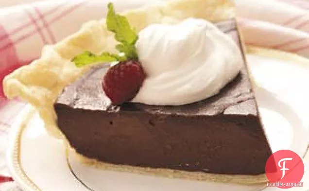 Torta De Creme De Chocolate Amargo