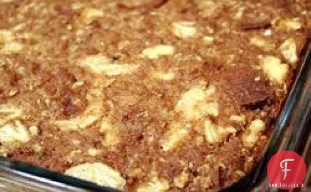 Pudim de Pão de Banana e Aveia
