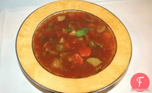 Sopa rápida de legumes italiana