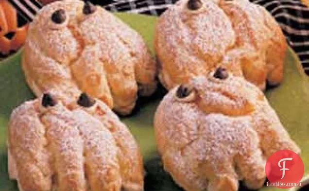 Bolinhos de creme assustadores