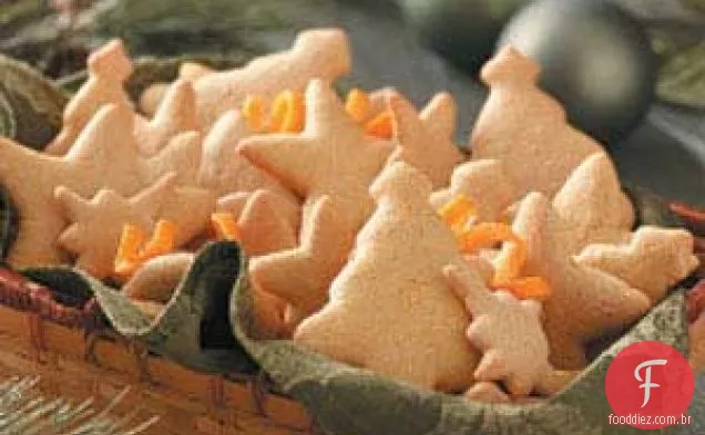 Biscoitos de tangerina em borracha