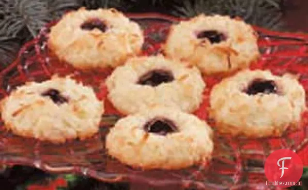 Gotas de coco com joias