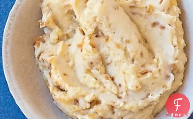 Purê De Batatas Com Cebola Caramelizada
