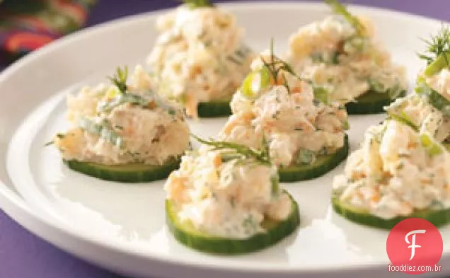 Aperitivos de Camarão Pepino
