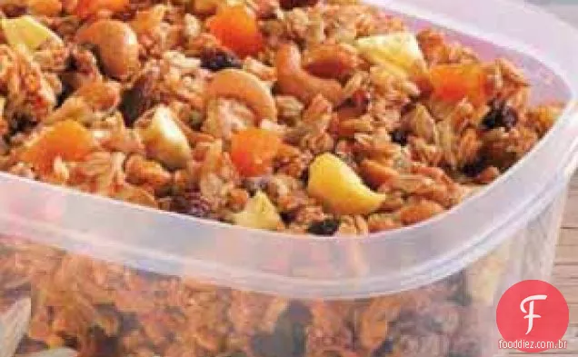 Mistura para trilha de frutas e nozes