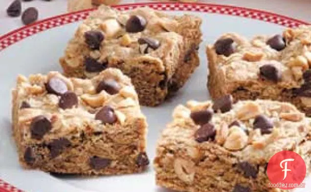 Barras Graham com gotas de chocolate