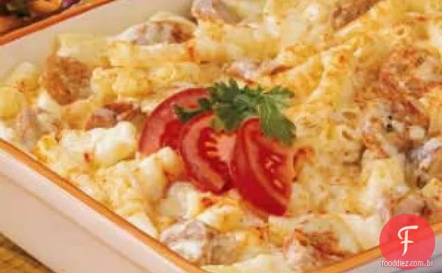 Ziti Assado e Salsicha