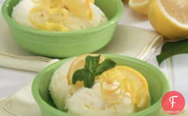 Sorvete de creme de limão