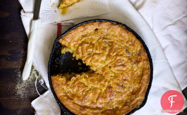 Pão De Milho Jalapeno Com Cebola Caramelizada