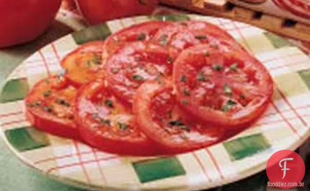 Salada Simples de Tomate Marinado