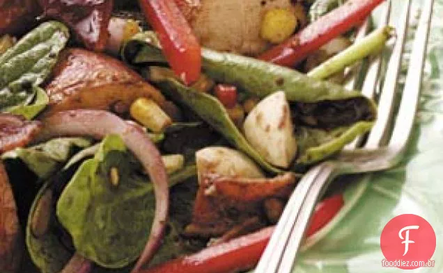 Salada de Batata Grelhada com Molho Balsâmico
