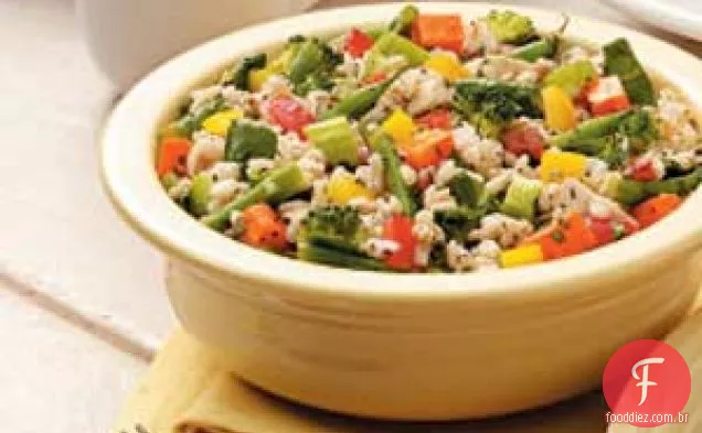 Salada De Cevada Vegetal Com Limão