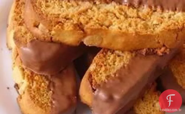 Biscotti incrível com manteiga de amendoim