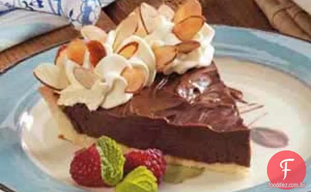 Torta De Seda De Chocolate Amêndoa
