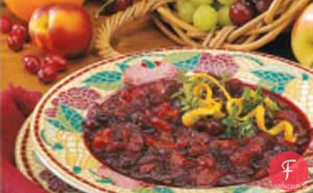Relish cítrico de cranberry