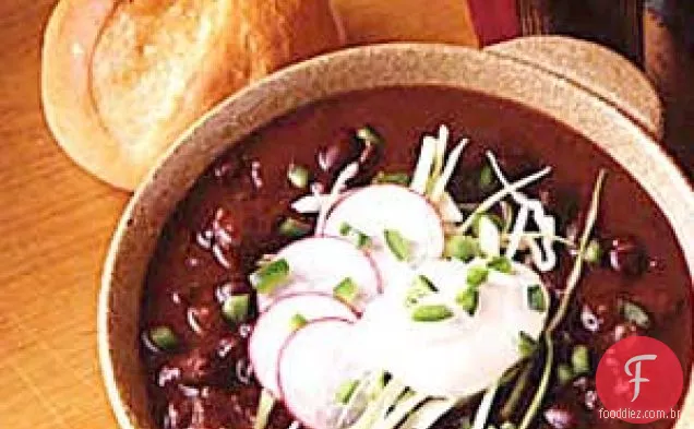 Sopa de feijao preto
