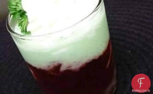 Molde de gelatina de cranberry