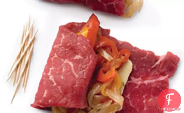 Mistura de cebola e pimenta para rolos de carne