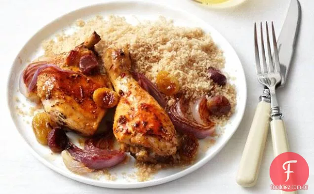 Frango Assado com Uvas