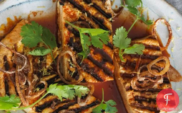 Tofu Grelhado Com Receita Crocante De Chalotas