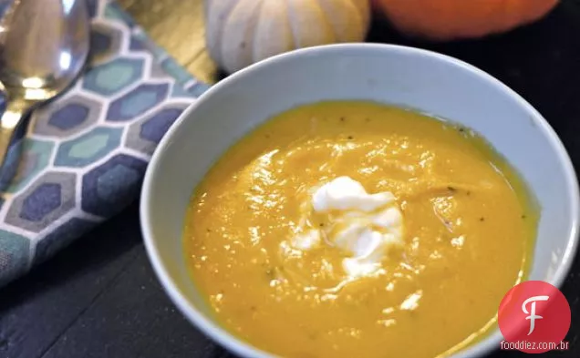 Sopa De Abóbora Assada, Maçã E Chalota