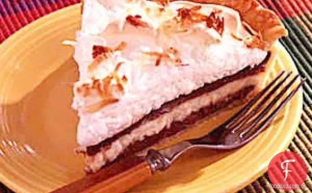 Torta De Creme De Coco De Chocolate