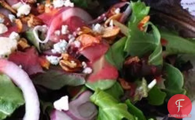Salada Verde com Vinagrete de Cranberry