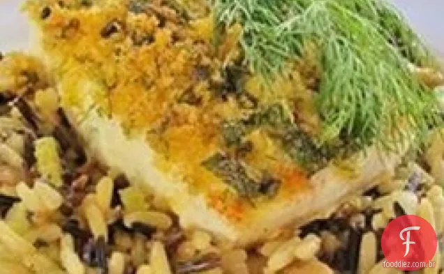 Halibute com Crosta de Ervas