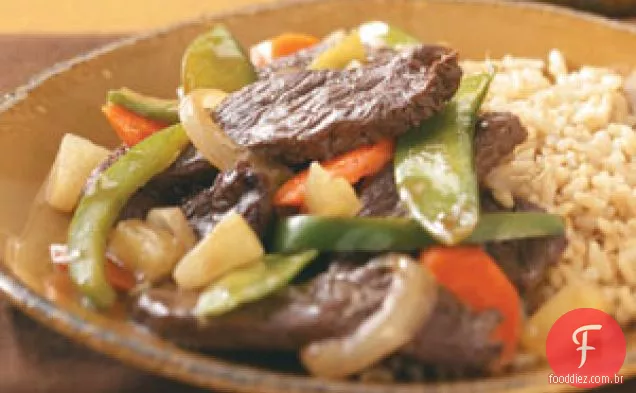 Carne De Abacaxi Fritada