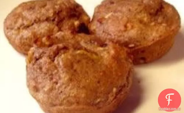 Muffins de farelo de maçã com baixo teor de gordura