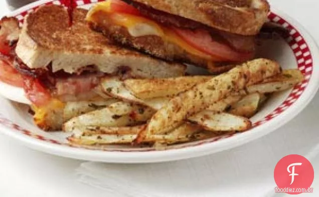Batatas fritas com ervas