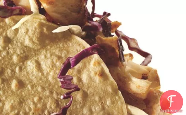 Tacos De Peixe Picante Com Slaw